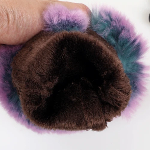 Women's Winter Genuine Leather Gloves Rex Rabbit Fur Warm Trim Cuff Velvet Lined - Picture 8 of 88