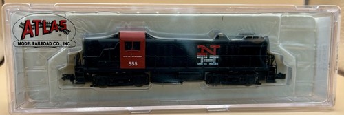 NIB N ATLAS 42008- Made In Japan- ALCO RS-3 Loco New Haven #555 Black & Red - Picture 7 of 7