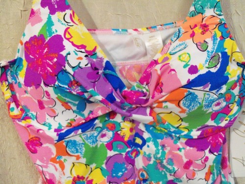 Anne Cole Swimwear Floral Underwire Triangle Tankini Top Size 40 B/C NWT - Picture 4 of 10