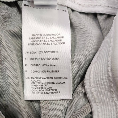 Adidas Youth Elastic Waistband Cropped Athletic Baseball Pants Size Medium Gray - Picture 8 of 8