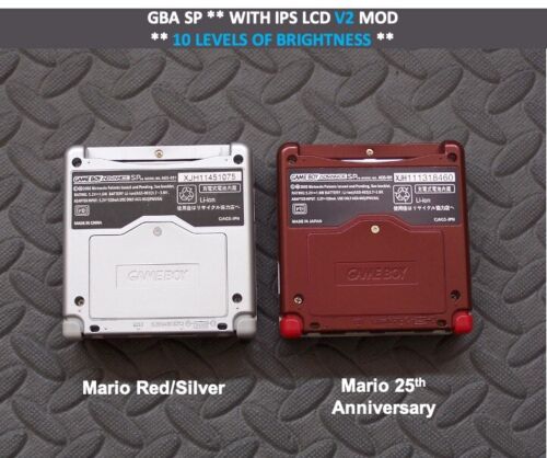 Sistema Nintendo Game Boy Advance GBA SP IPS MOD 10 Niveles Brillo - Elige Diseño - Imagen 3 de 5