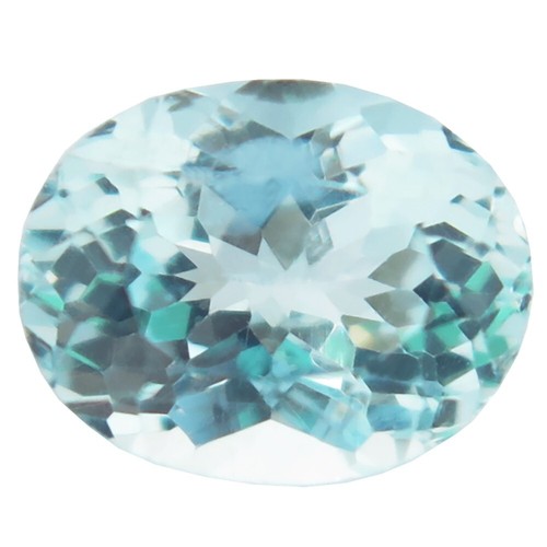 Lovely 2.16ct Lulu Paraiba Blue Color Oval Cut Natural Apatite Mined at Brazil - 第 1/7 張圖片