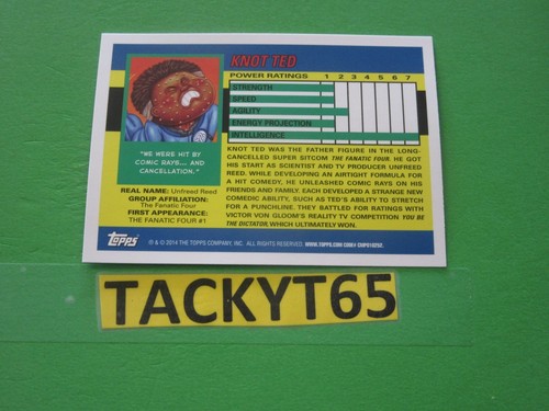 2014 GARBAGE PAIL KIDS 2 PARA SINGLE BLACK CANVAS CARD(S) NEW YOU CHOOSE - Picture 124 of 204