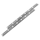 2 Pcs Drawer Glides Ball Bearing for Drawers Cabinet Runner Stainless Steel
