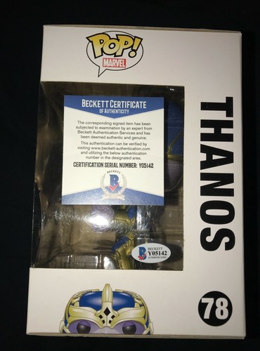 Josh Brolin signed Thanos funko pop Guardians Galaxy Avengers poster photo End  - Picture 3 of 7