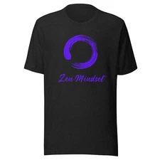 Zen Mindset -Violet Brushstroke Circle  T-shirt