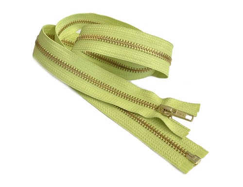 27 Zoll Metall Reißverschluss YKK #5 Golden Messing Mittelschwer Trennung Made in USA - Bild 120 von 136