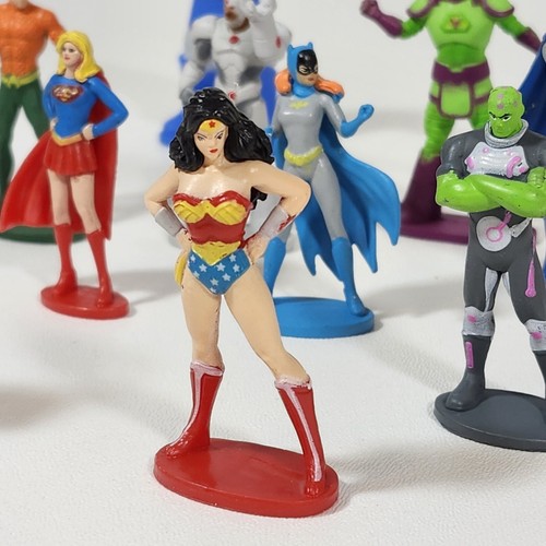 Lot of 12 JADA Justice League Figures s17 PVC Plastic DC Comics Batman Cyborg - Picture 3 of 16