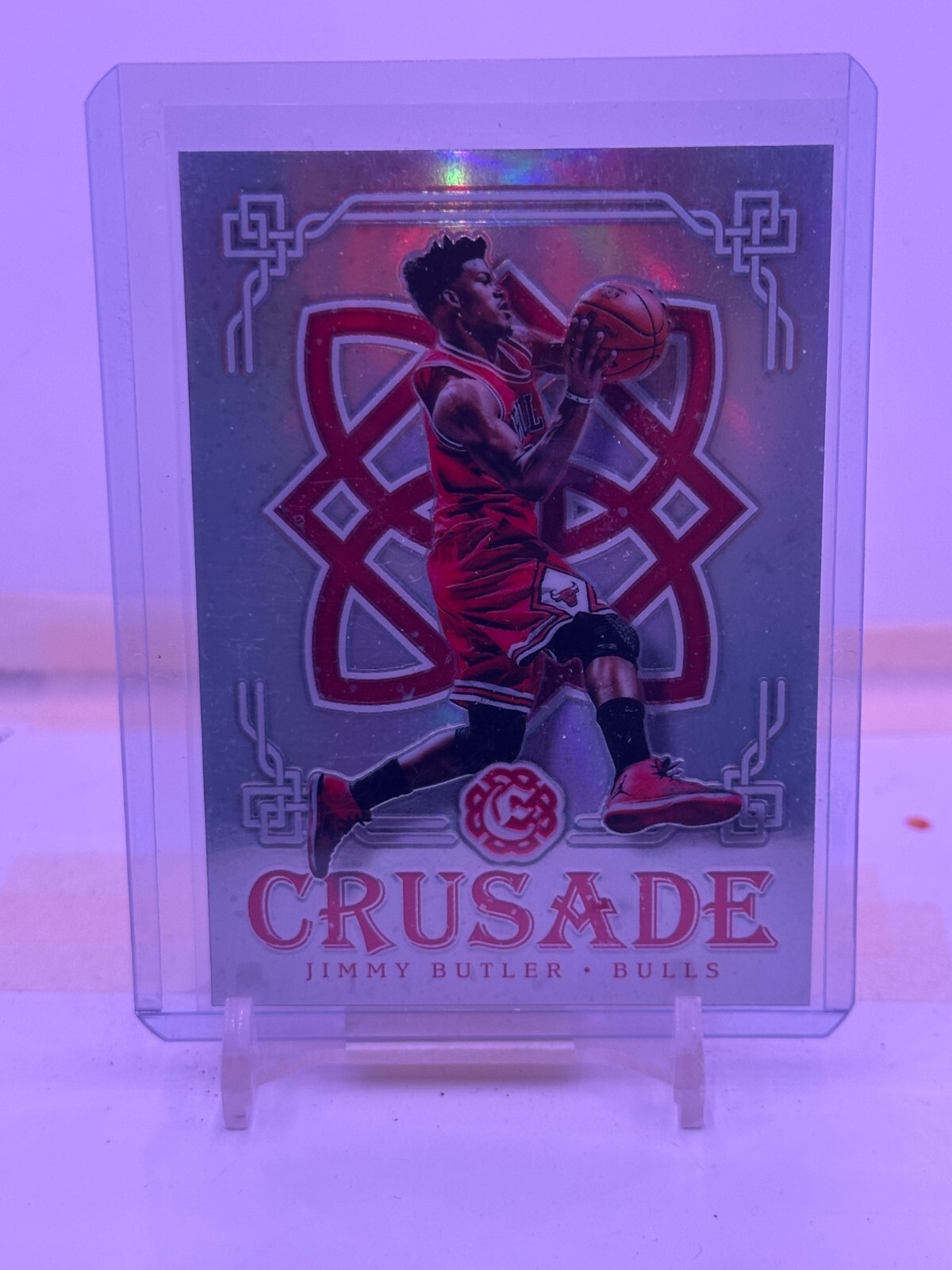 2016-17 Panini Excalibur Crusade Silver/Holo Prizm #16 Jimmy Butler Bulls NBA