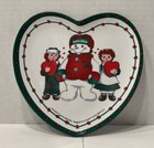 Snowden Raggedy Ann & Andy Zak Designs Melamine Heart Shaped Plate 1998