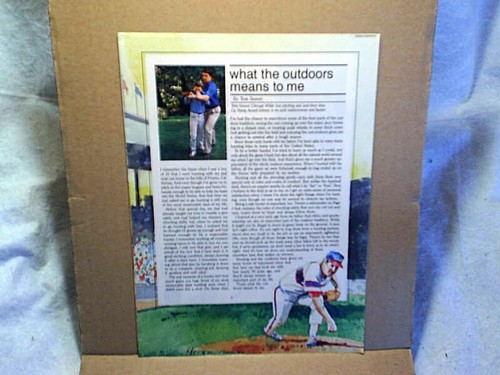 1984 TOM SEAVER Chicago White Sox outdoors ARTICLE ONLY,baseball,mlb pitcher - Picture 1 of 2