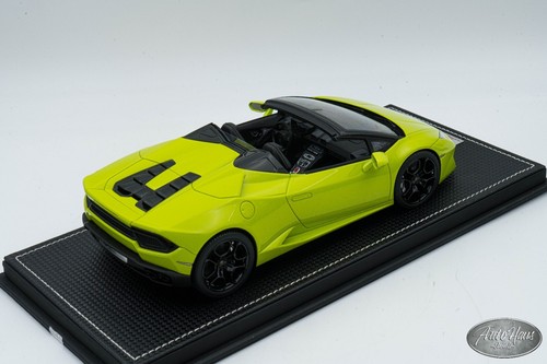 1/18 MR Collection Lamborghini Huracan Spider Green 🤝ALSO OPEN FOR TRADES 🤝 - Picture 3 of 5