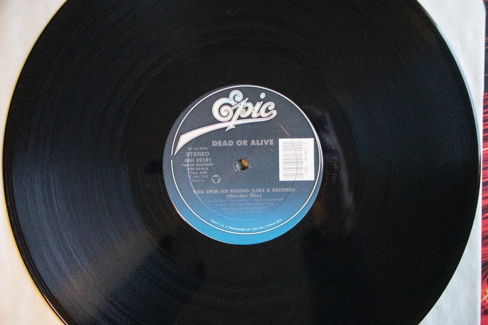 Dead Or Alive – Spin Me Round / Misty Circles Vinyl LP Epic – 69181 1989 VG/VG+ - Image 4 of 4