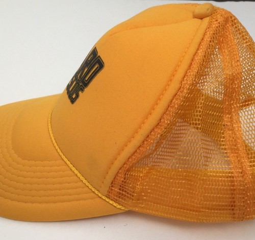 Vtg Hard Frescos Brewing Trucker Hat Yellow Foam Mesh Snapback Cap OS - Picture 2 of 4