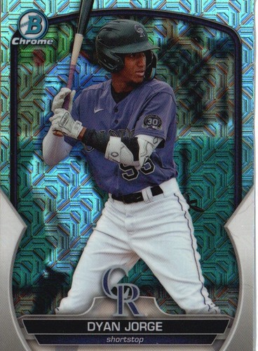 2023 Bowman Draft #BDC-194 Dyan Jorge Chrome Mojo