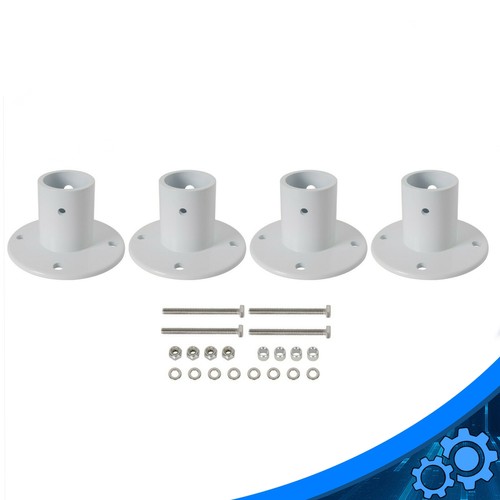 Aluminum Slide Deck Flange w/ Flange Bolt For Inground Swimming Pools 4 pcs - Picture 5 of 14
