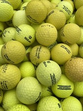 100 Hit-Away Golf Balls Yellow Range Used Shag Balls Practice