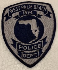 West Palm Beach Police Florida FL Patch 4.5&rdquo; 90s Vtg Vintage