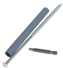 7 in. White Galvanized Steel Gutter Screws and Ferrule (10-Pack)