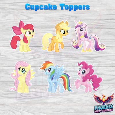 Little Pony Cupcake Topper Party Tortendeko