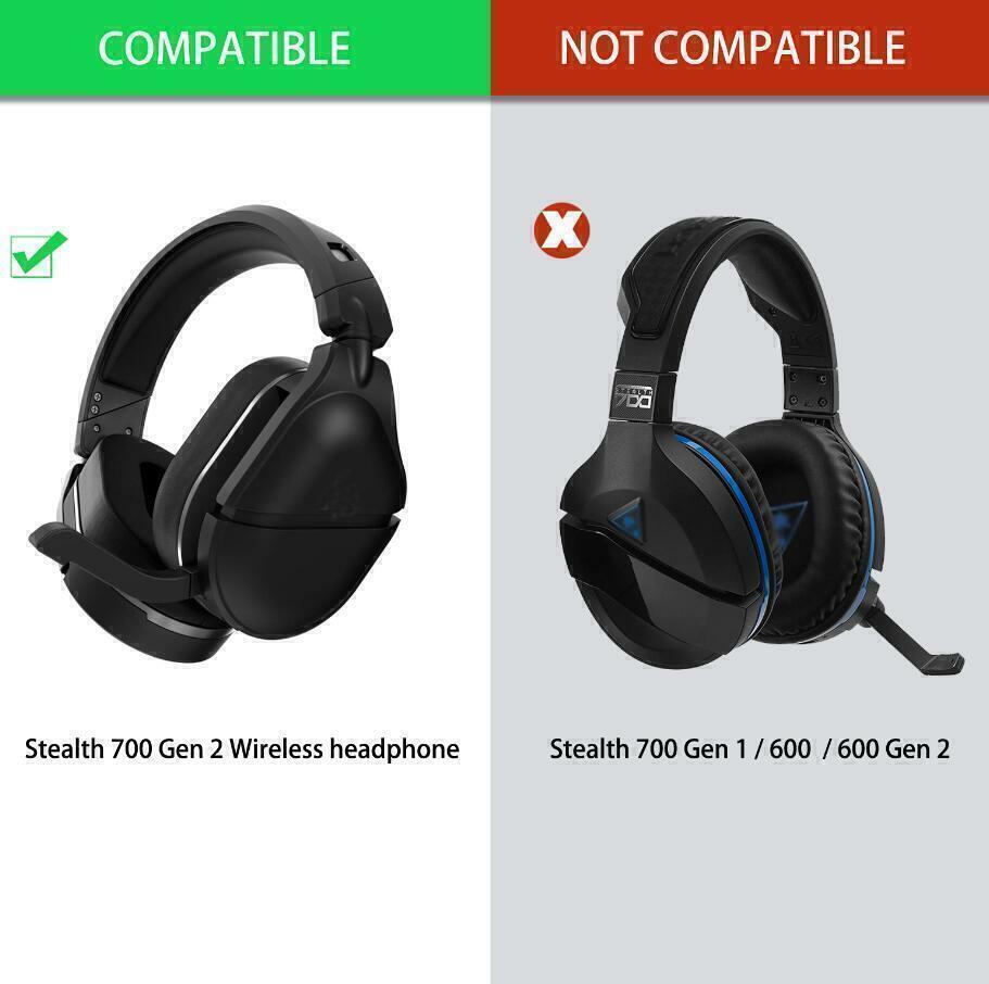 For Turtle Beach Stealth 700 Gen 2 Replacement Headphone Cover Leather Cover - Picture 4 of 10