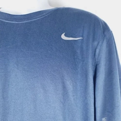 Nike Men's Navy Dri-Fit Short Sleeve Crew Neck Athletic T-Shirt Size L - Bild 4 von 6