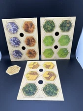 Settlers of Catan Replacement Pieces Parts Full Set of 19 Hexes Tiles New CN3071
