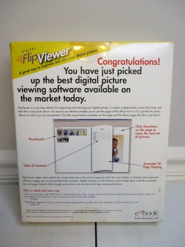 FlipViewer Digital Picture PC Software for Windows 95 98 NT Vintage - Picture 2 of 4