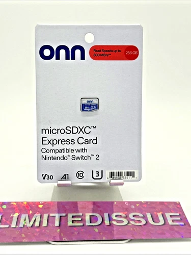 NINTENDO SWITCH 2 Compatible 256 GB Onn Micro SD EXPRESS Card Brand NEW SEALED