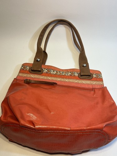 FOSSIL Key-Per LARGE Hobo shoulder  bag ORANGE / BEAUTIFUL - Picture 7 of 15