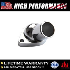 Chrome Water Neck Thermostat Housing For 55-65 Chevy SBC O Ring 350 327 400 454