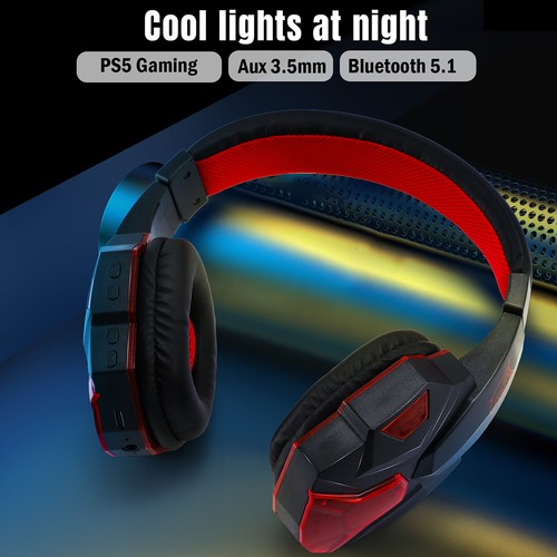 3D Stereo Sound LED Gaming Headset Headphones Microphone For XBOX PS4 PS5 SWITCH - Picture 5 of 58