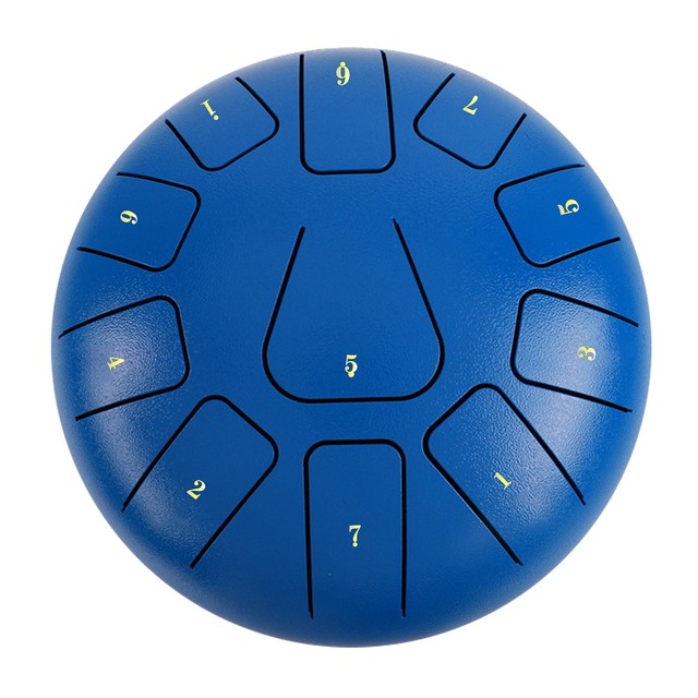 8 Inch Steel Tongue Drum 11 Notes Handpan Drum with Drum Mallet Finger Y9U0 8 Inch Steel Tongue Drum 11 Notes Handpan Drum with Drum Mallet Finger Y9U0