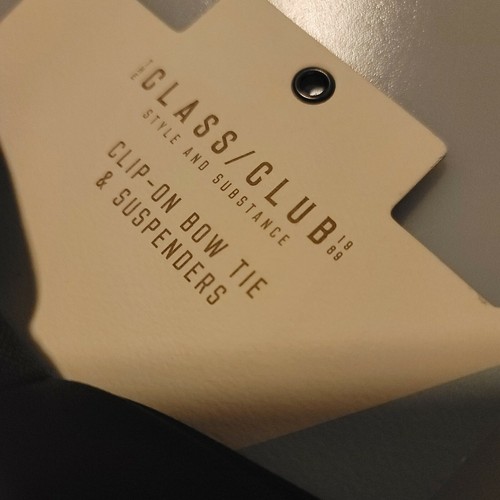 Boy's Class Club Clip-on Bow Tie Suspenders New Black wedding Christmas party - Picture 6 of 7