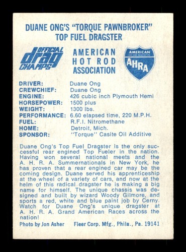 1971 AHRA  Official Drag Champs / SEE DROP DOWN MENU - Picture 42 of 104