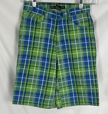 Beyond the Limit Shorts Youth 10 Multicolor Plaid Long Length