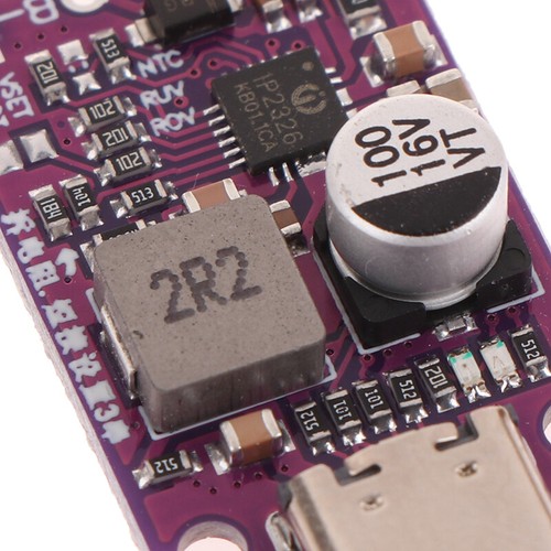 Type-C 2-3S 15W3.7V Lithium Battery Charging Boost Module Support QC Fast Cha _t - Zdjęcie 4 z 13