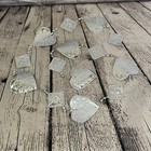 Aluminium Stamped Sitting Heart String Wall Hangings Home Decoration