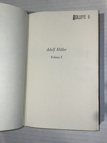 Adolf Hitler Book Set Volumes 1 & 2 By John Toland 1976 Hardcover Dust Jacket - Picture 10 of 24