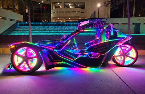 8PCx 4FT Dream Color CHASING For Polaris Slingshot Lights Remote +Bluetooth LED - Picture 2 of 11