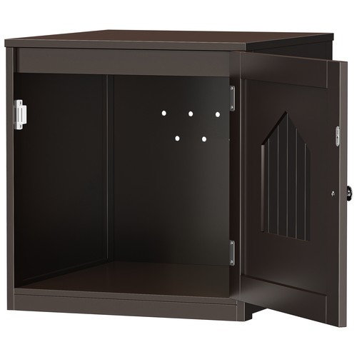 Brown Cat House Side Table Cat Home Stand Indoor Pet Crate Box Cozy Cat Home - Bild 10 von 21