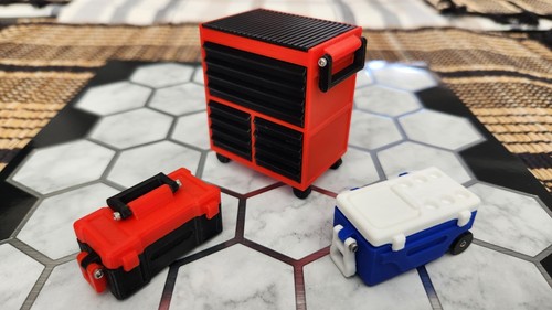 1/24 Scale Cooler, Working Lid, Wheels & Handle! By: PunishmentRC - Picture 7 of 7