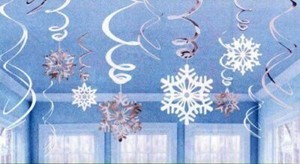 Amscan 679497 Swirls Snowflake Decoration Hanging Ceiling