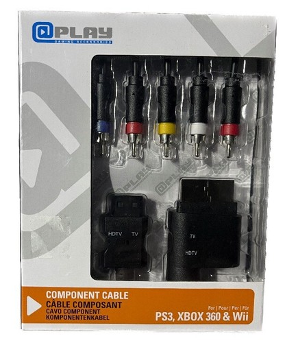 New in Box 2.75 9 feet Component Cable Works for PS3, Xbox 360, and Wii - Picture 1 of 3