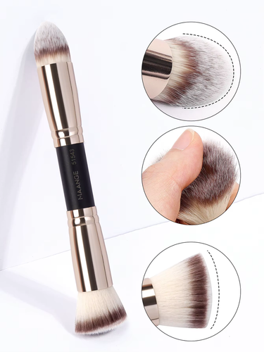 Luxe 4-Piece Makeup Brush Foundation Powder Concealer Brush Set - Picture 6 of 8