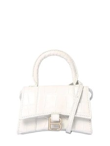 white mini croc bolsa
