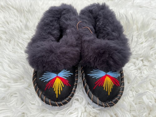 Women’s Slipper Boots 100% Leather With Sheepskin Wool Lining - Picture 226 of 338