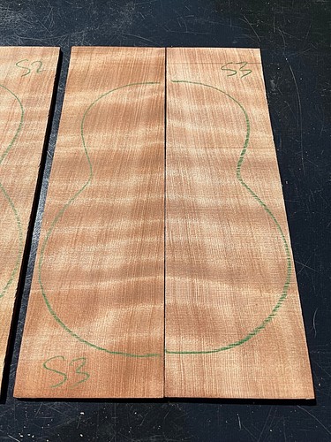 CURLY FLAME COASTAL REDWOOD Sopran Ukulele bookmatched top / resonanzboden AAA - Bild 4 von 4