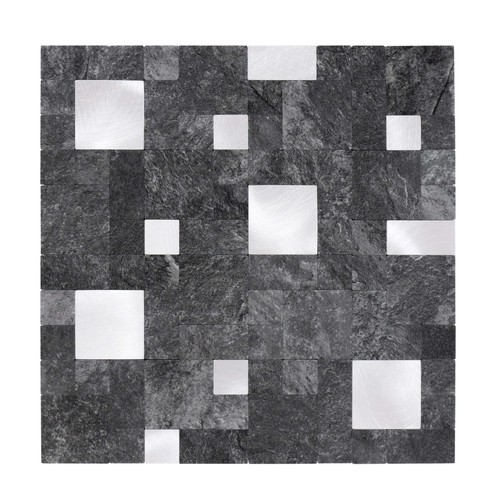 Baldosas autoadhesivas aspecto piedra cuadradas/rectangulares - Imagen 17 de 22
