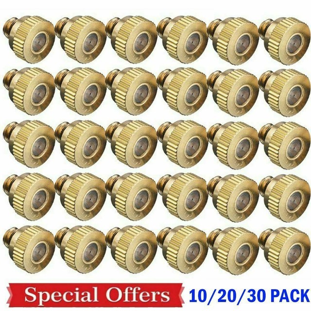 5-50Pcs//set Brass Misting Nozzles Water Mister Sprinkle Tool For Cooling System